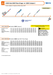 Horaires bus A express